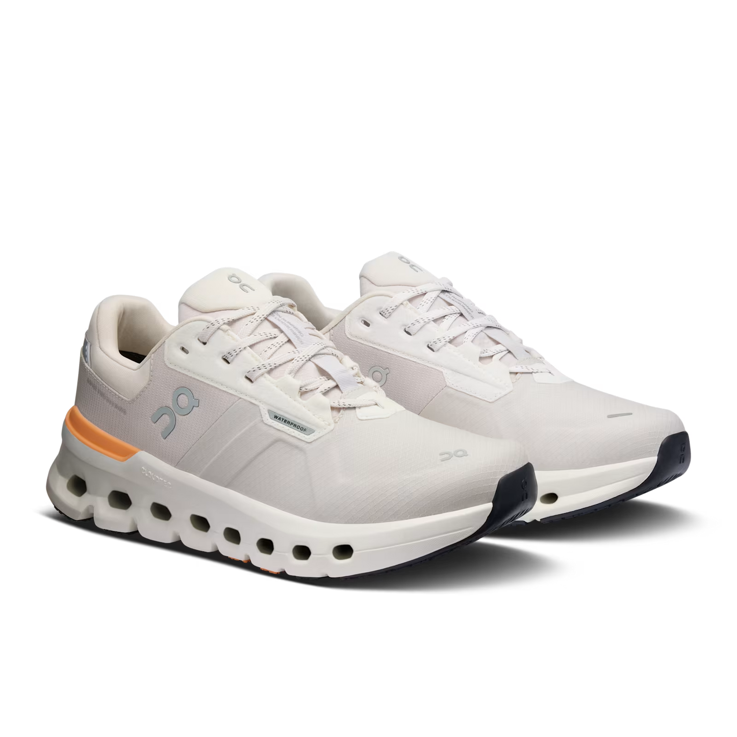 On Running Women's Cloudrunner 2 Waterproof Sneaker in Wolf/Tangerine