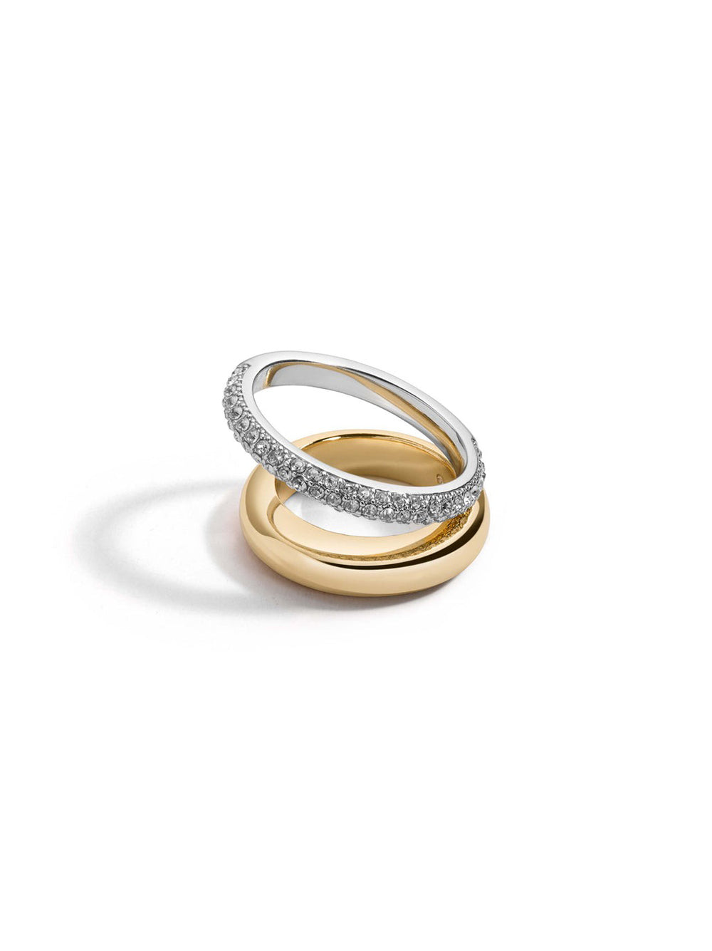Demarson Vida Pave Ring in Gold/Silver/Crystal