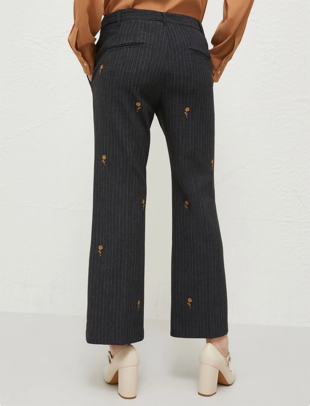 Marella Teglia Trousers in Dark Grey