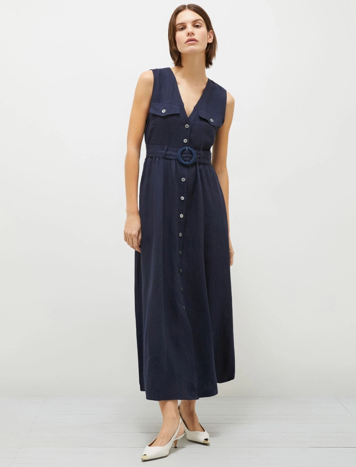 Marella Picchio Dress in Navy