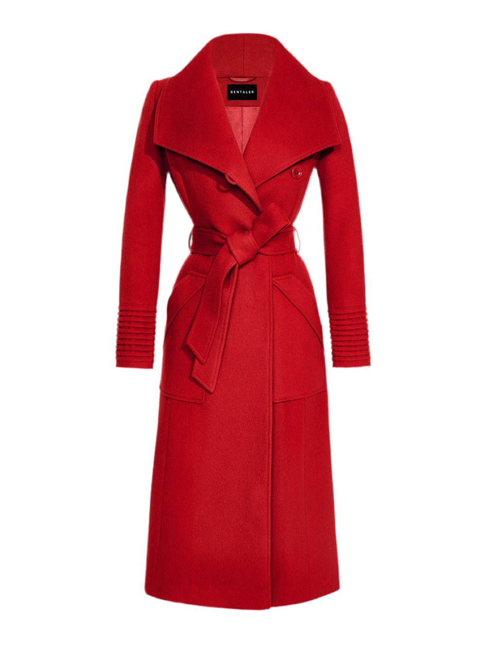 Oversized collar wrap coat hotsell