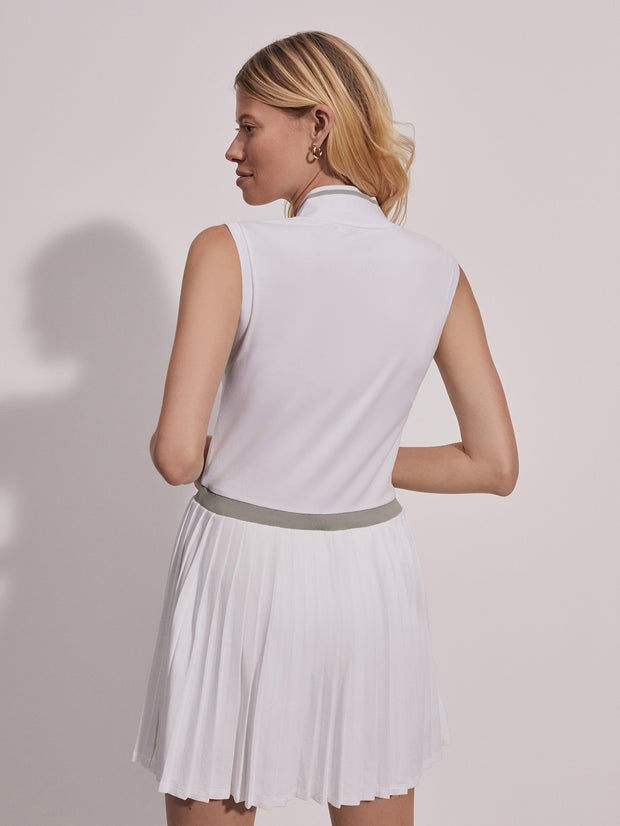 Varley Suki Court Dress 31.5 in White