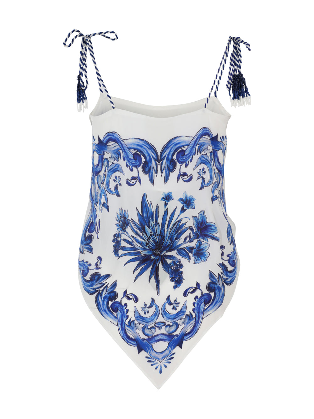 Farm Rio Off-White Garden Tiles Blouse
