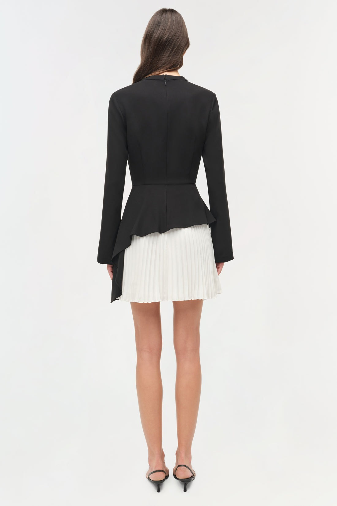 Simkhai Amberly Pleated Mini Dress in Black Multi