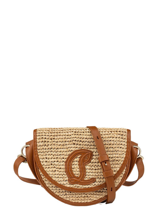 Christian Louboutin By My Side Crossbody Raffia in Cuoio | In-Store Only