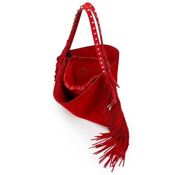 Christian Louboutin Baggy Tote Fringe Crosta in Fever | In-Store Only
