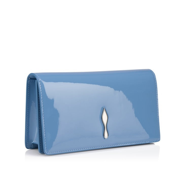 Christian Louboutin Bettina Clutch Patent in Ceruleo/Silver | In-Store Only