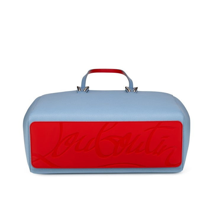 Christian Louboutin Cabata Soft Small Calf Empire in Ceruleo/Silver | In-Store Only