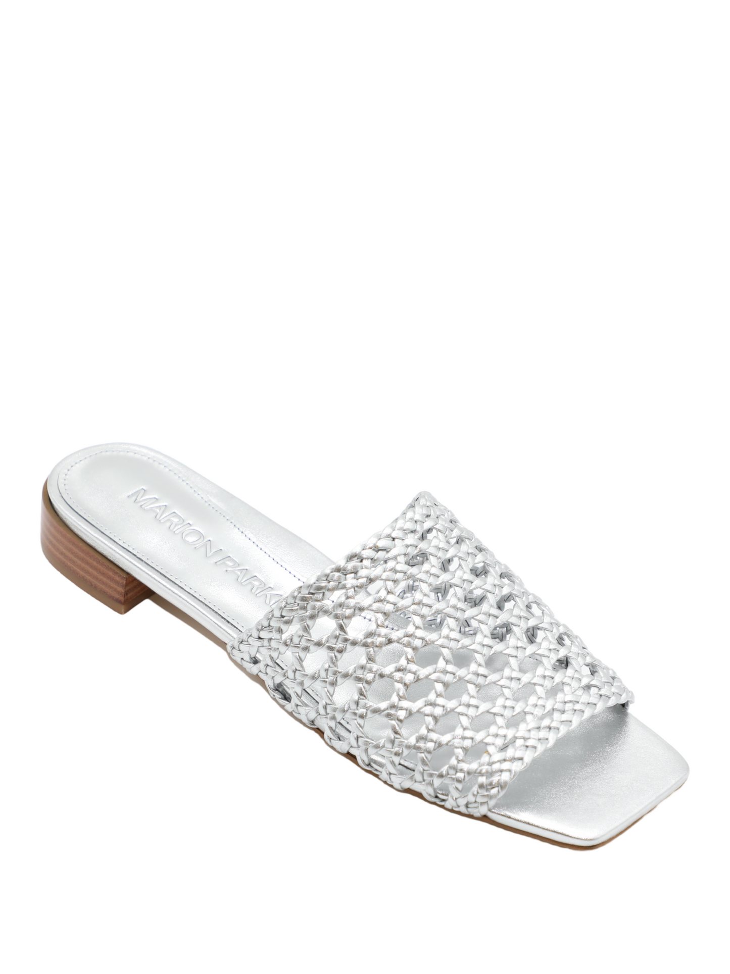 Marion Parke Sabrina Flat Sandal in Ivory