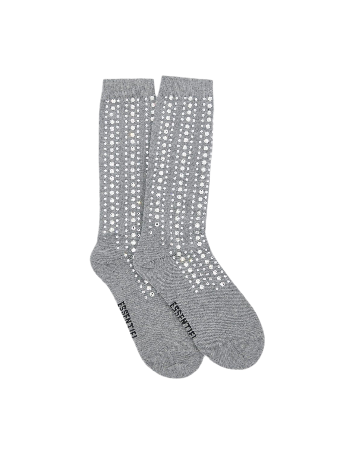 Essentiel Antwerp Grapes Socks With Rhinestones in Hurricane Grey