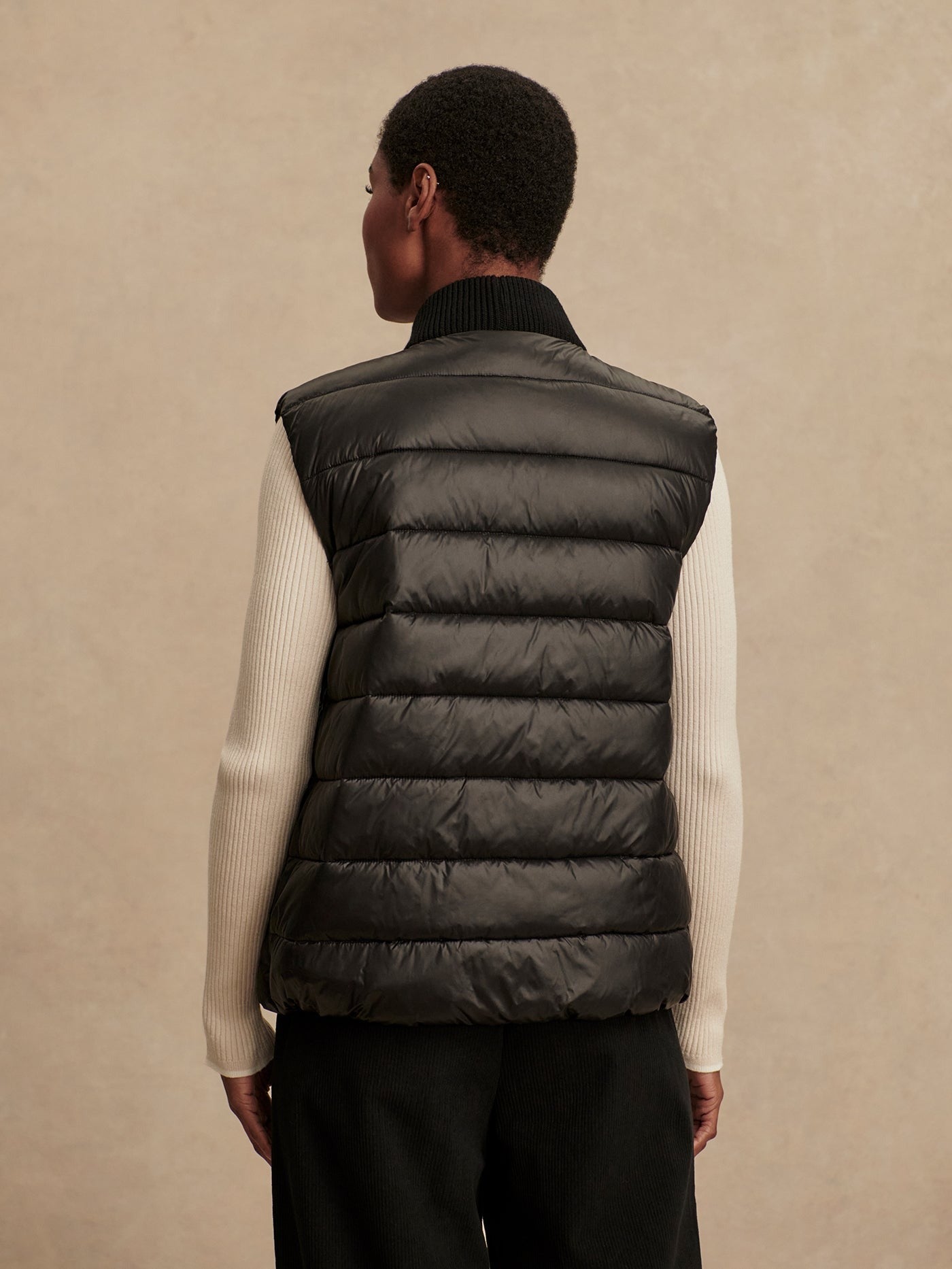 Varley Colwyn Combo Boxy Gilet in Black