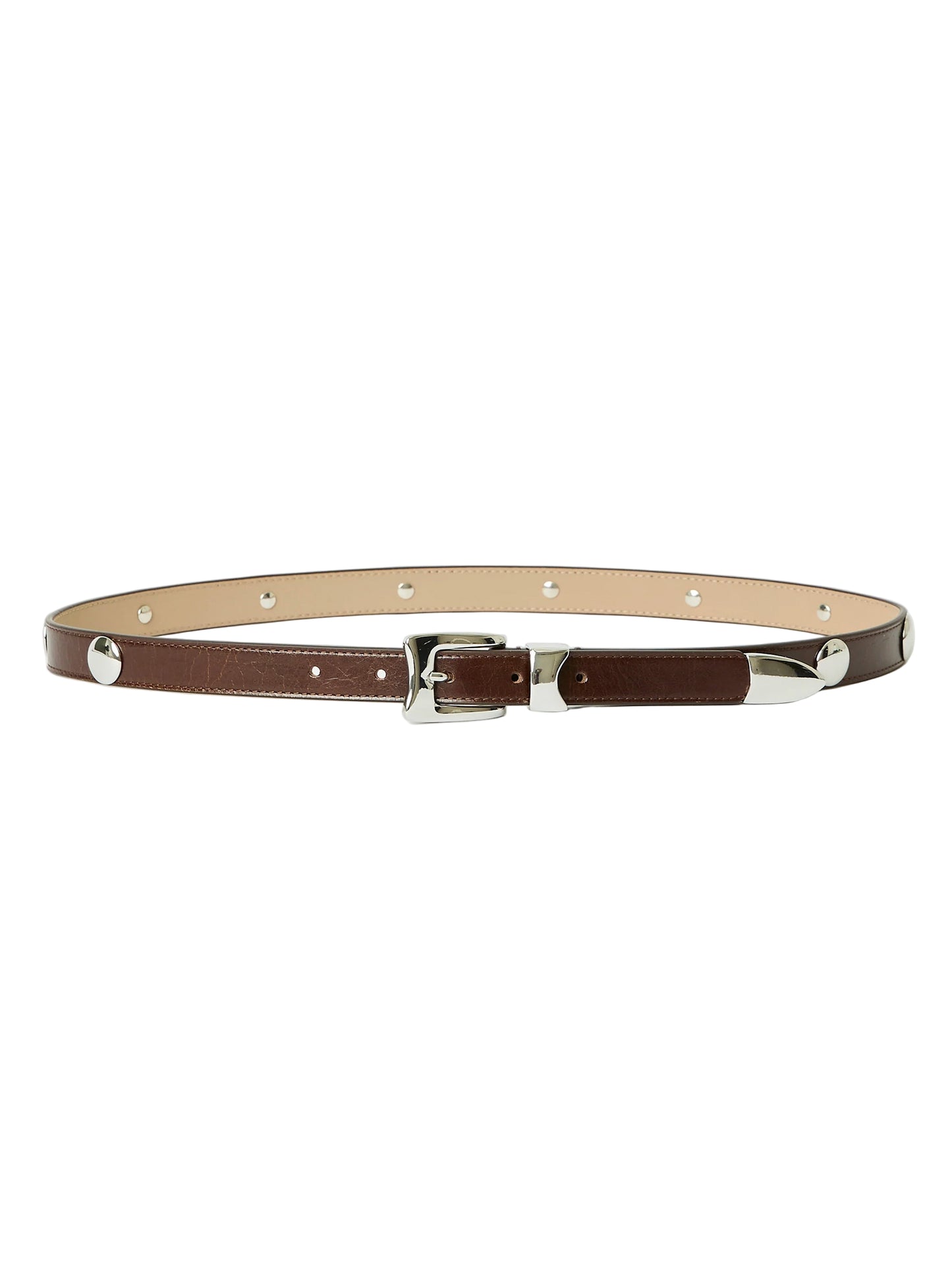 B-Low The Belt Aiden Studded Rugous in Sepia Silver