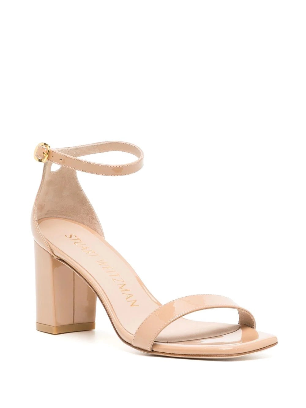 Stuart Weitzman Nudistcurve 75 Block Sandal Heel