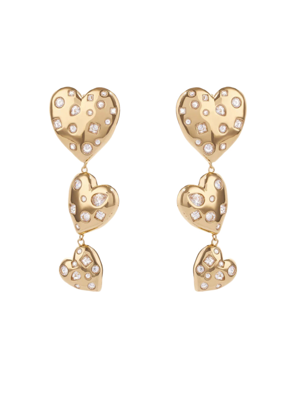 Mignonne Gavigan Eros Luxe Earrings in Gold / Clear