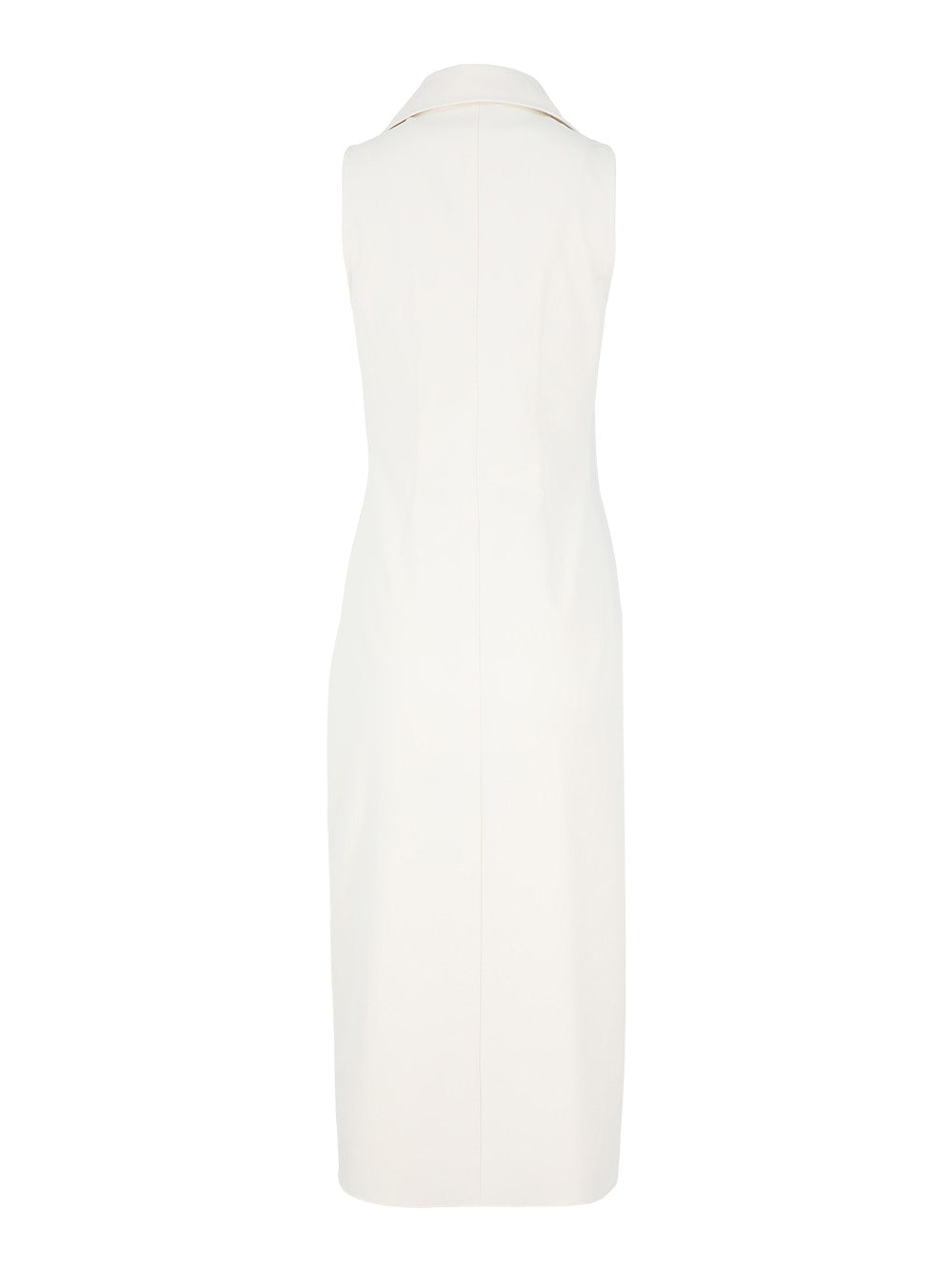 Cinq à Sept Sleeveless Midi Mckenna Dresss in Ivory