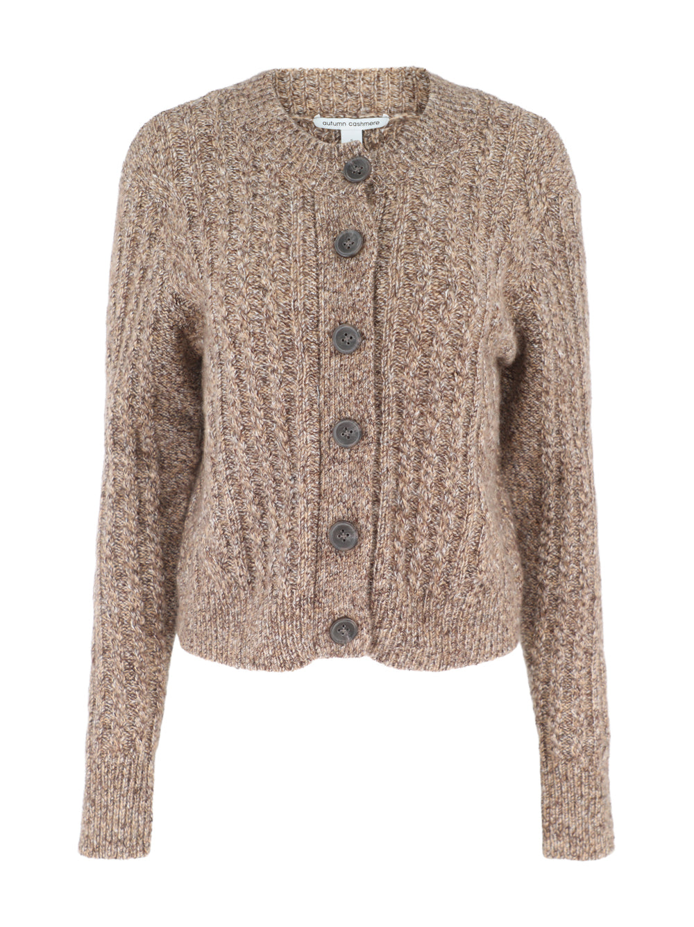 Autumn Cashmere Cropped Boxy Cable Cardigan (More Colors)