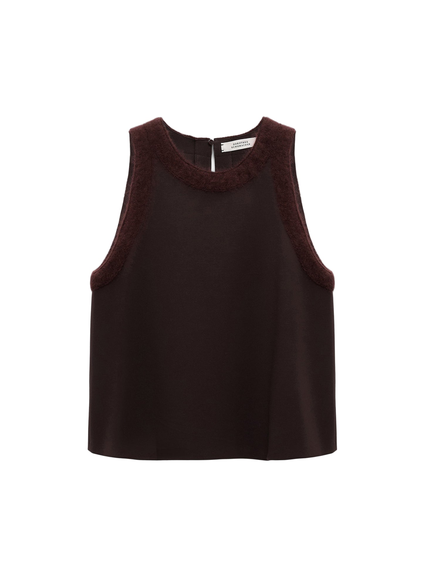 Dorothee Schumacher Punto Milano Shell Top in Dark Chocolate