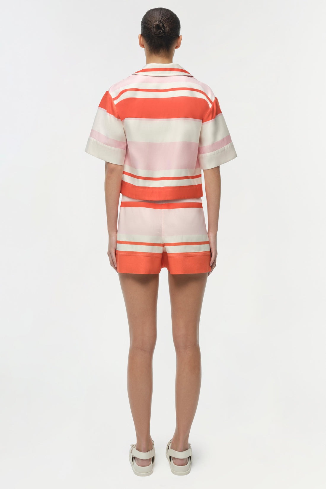 Simkhai Bailee Camp Shirt in Tulip Stripe