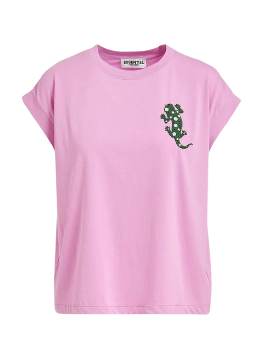 Essentiel Antwerp Fountain Embroidered T-Shirt in Combo2 Cadillac
