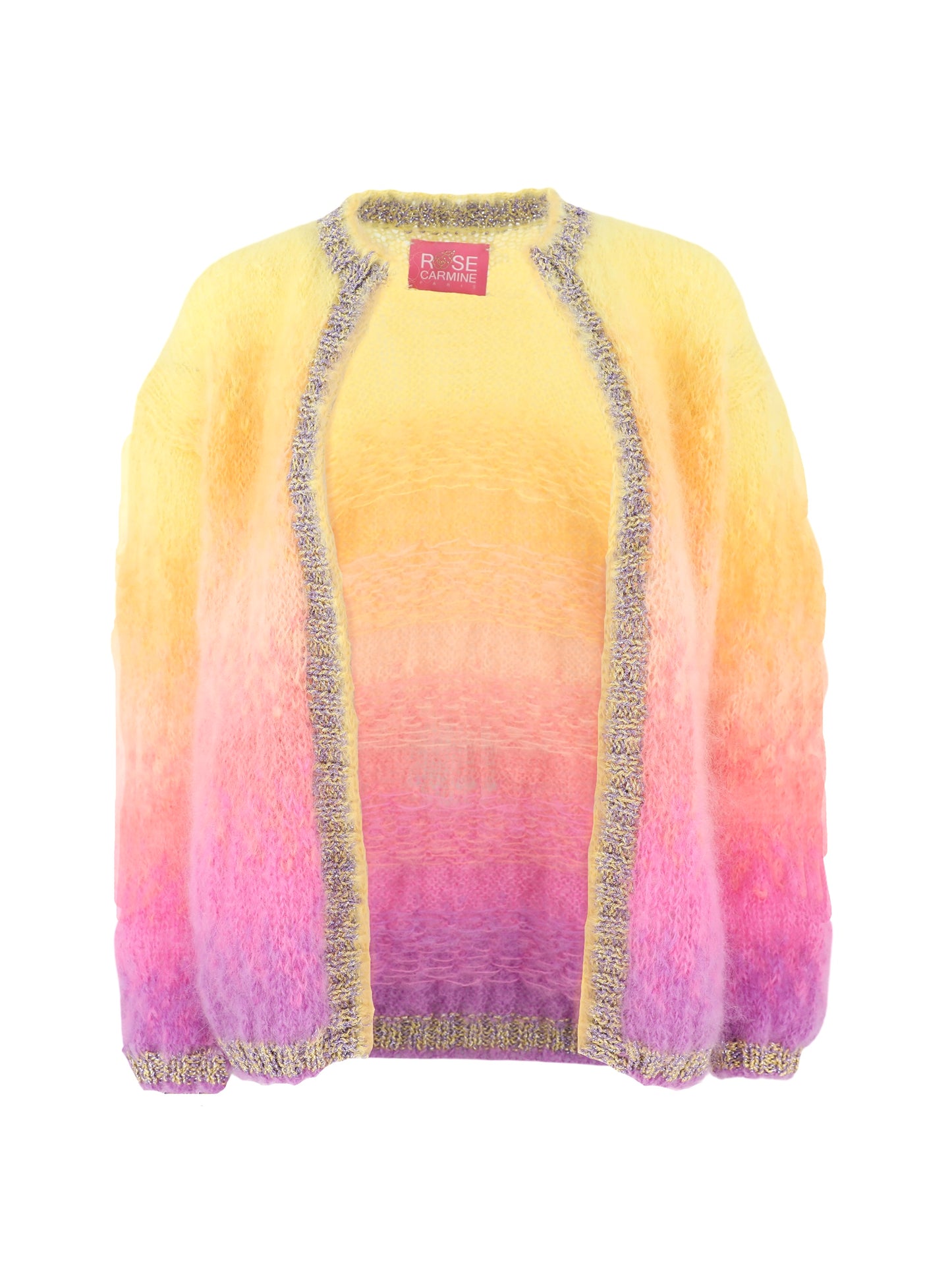 Rose Carmine Little Jacket in Jaune Lilas