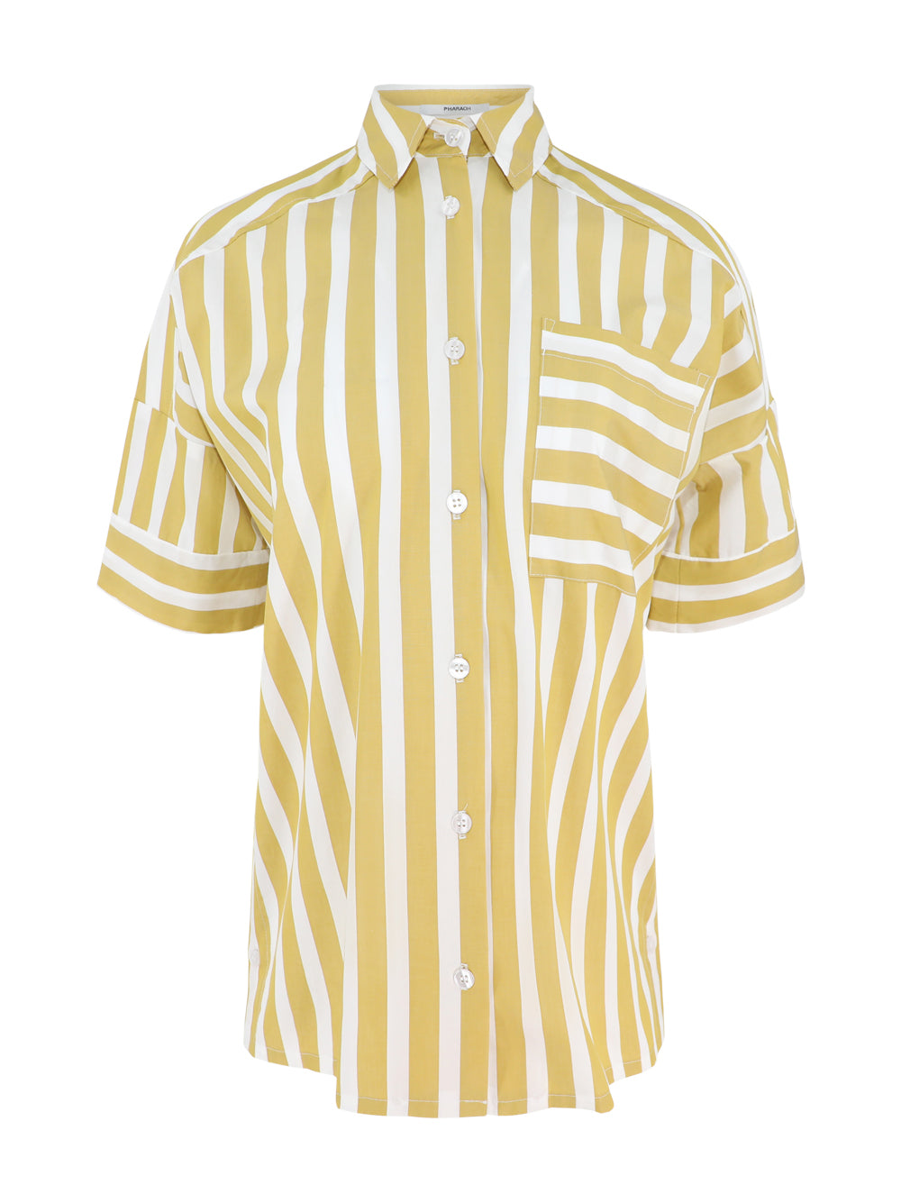 Pharaoh Payton Shirt in Cotton Stripe in Sun