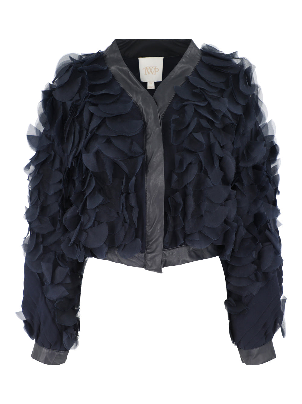 TWP Cry Me a River Cardi in Midnight Silk Organza