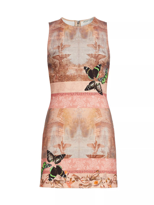 Alice + Olivia Wynell A-Line Dress in Versailles
