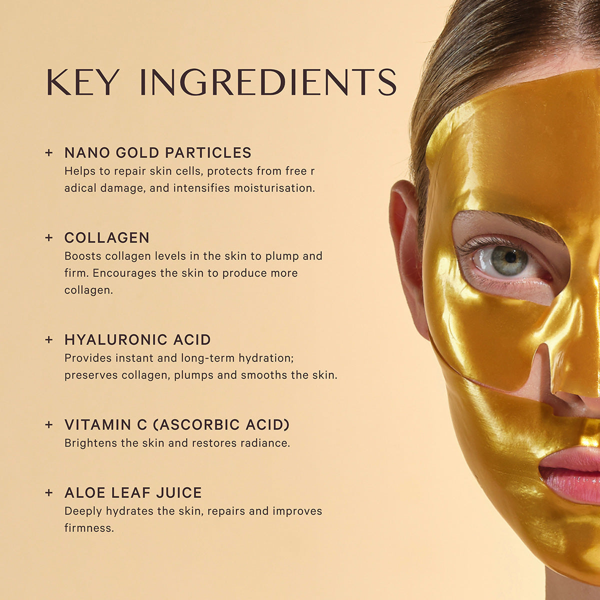 MZ Skin Hydra-Lift Gold Face Mask