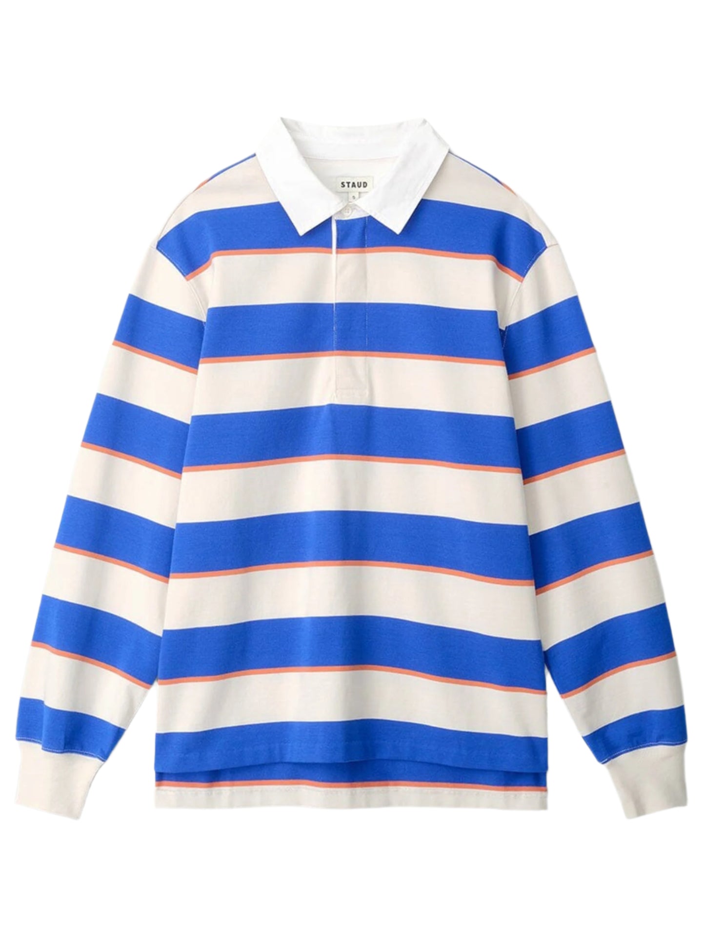 Staud Gavin Shirt in Yacht Rugby Stripe