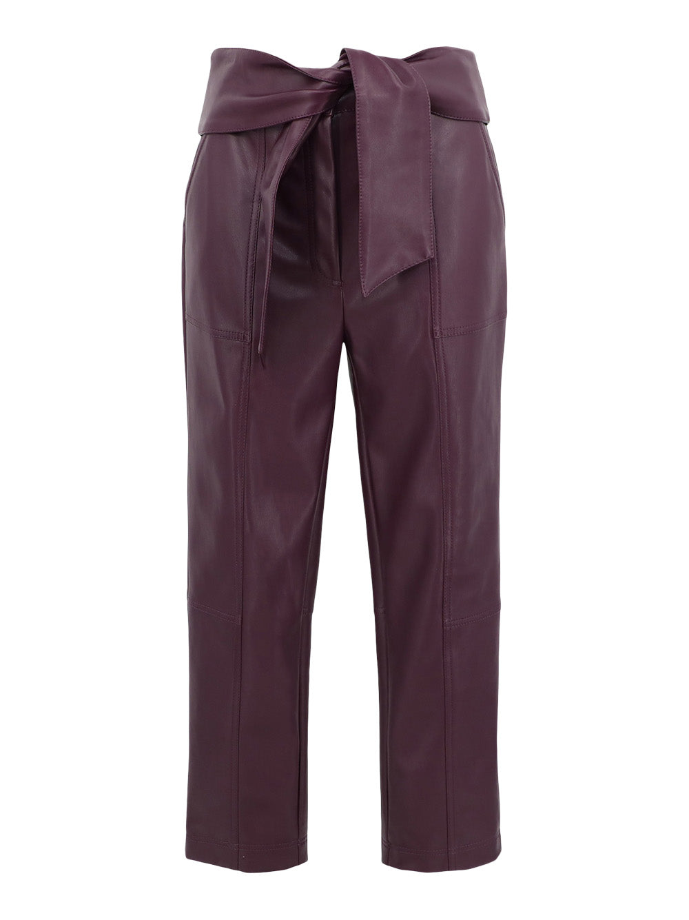 Simkhai Tessa Tie Waist Pant in Plum