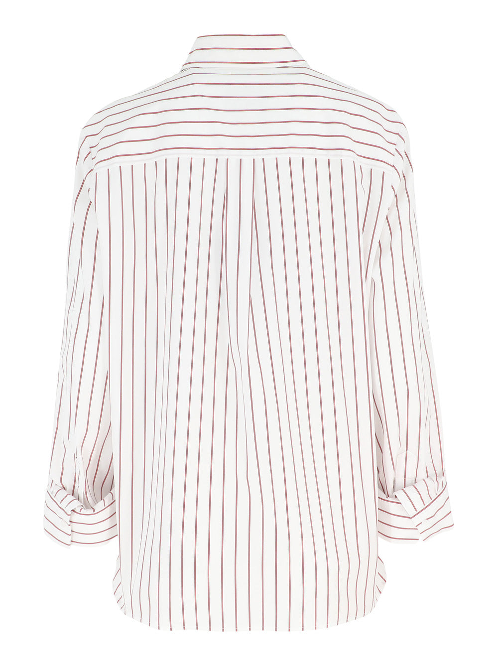 TWP Next Morning Shirt in White/Red