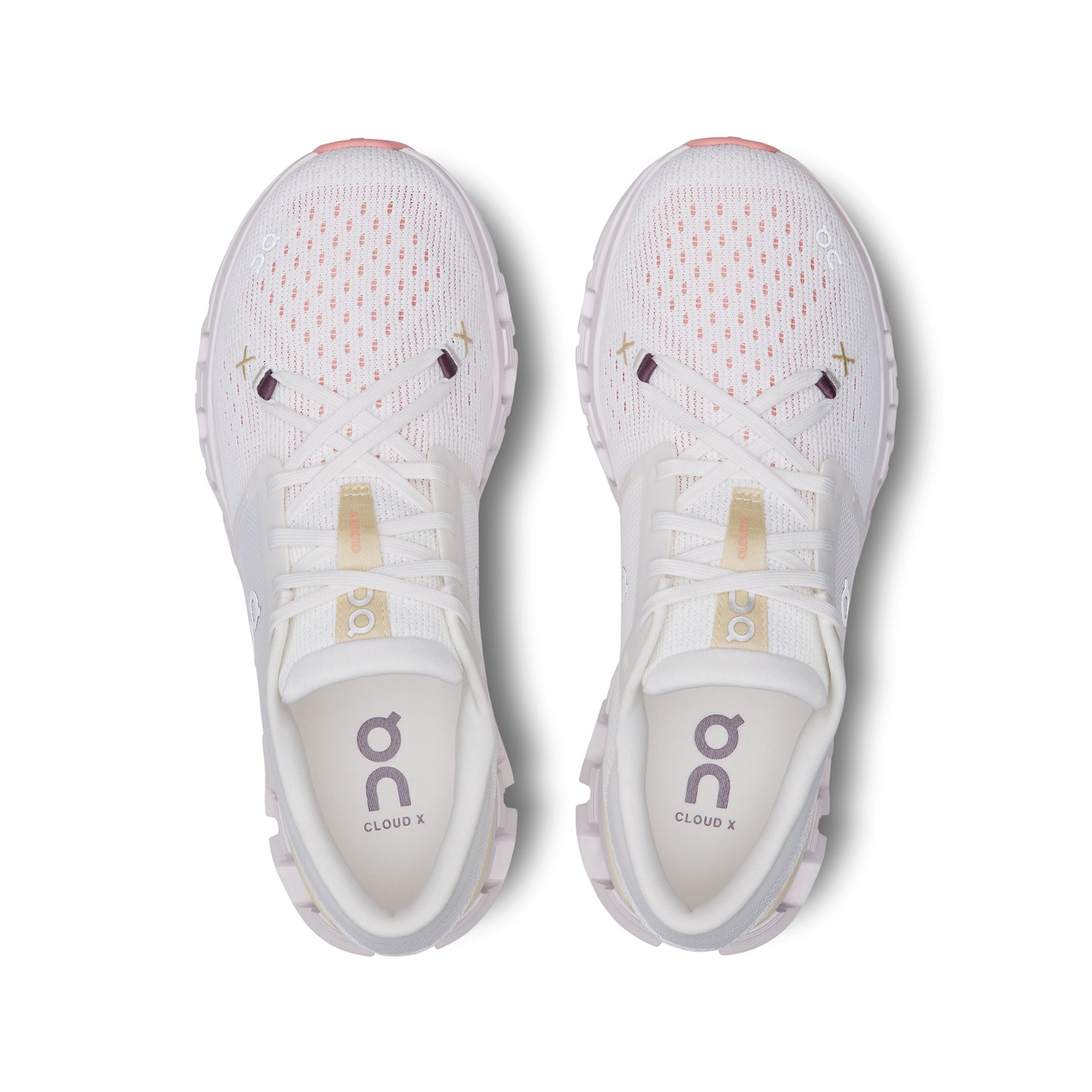 On Running Women's Cloud X4 Sneaker in Ivory/Sand
