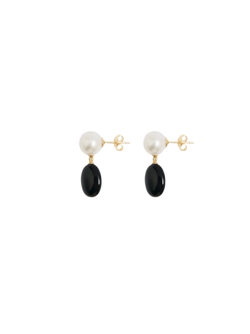 Ragbag Dualism Earrings in Gold