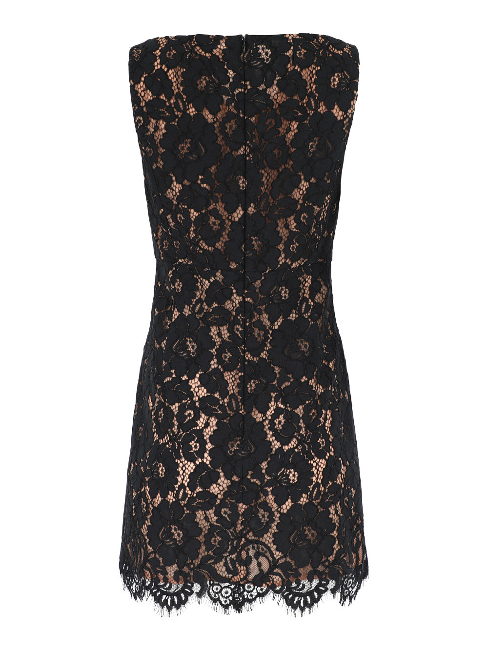 Michael Kors Portrait Neck Mini Dress in Black