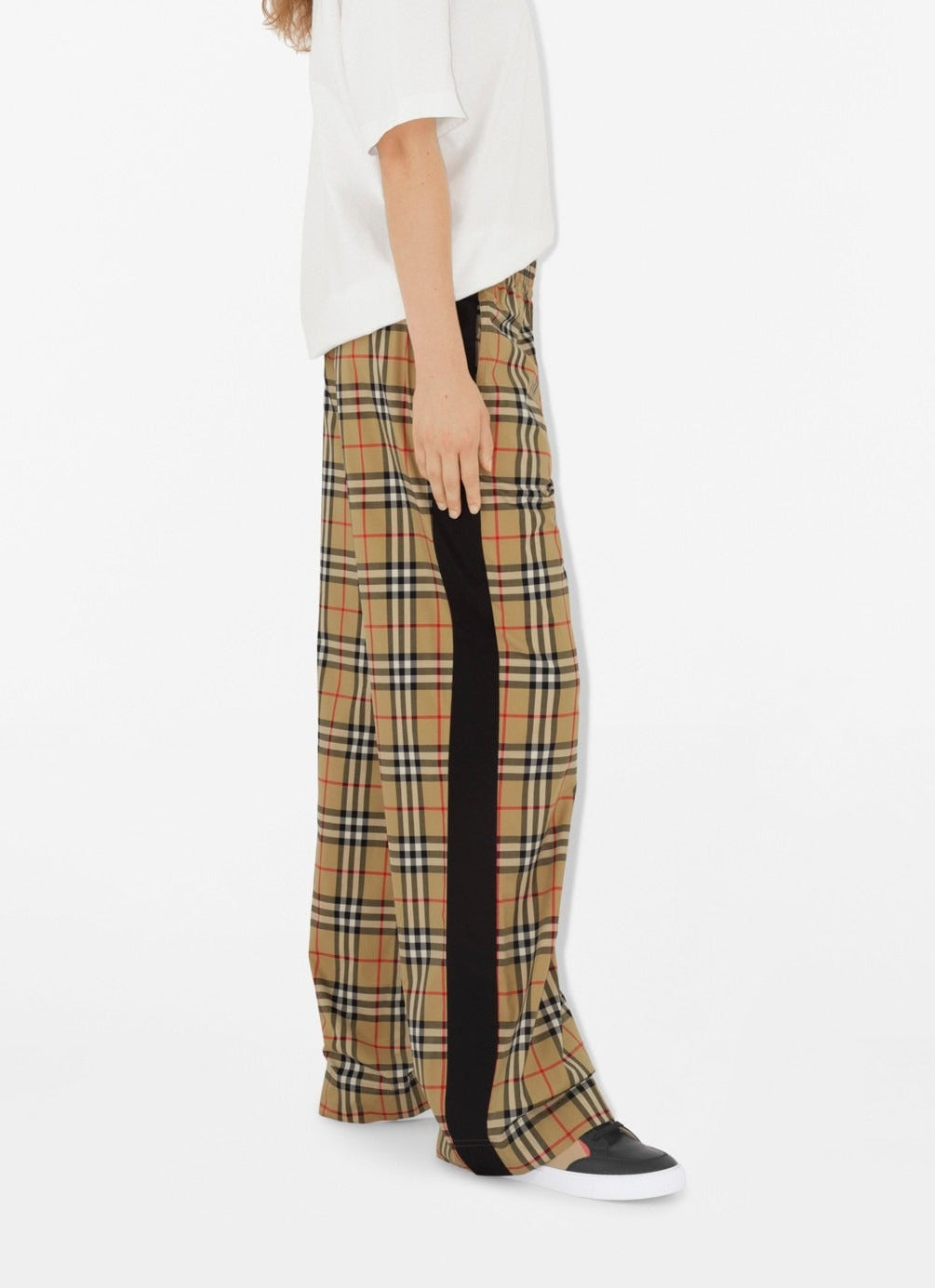 Burberry Check Cotton Trousers Archive Beige