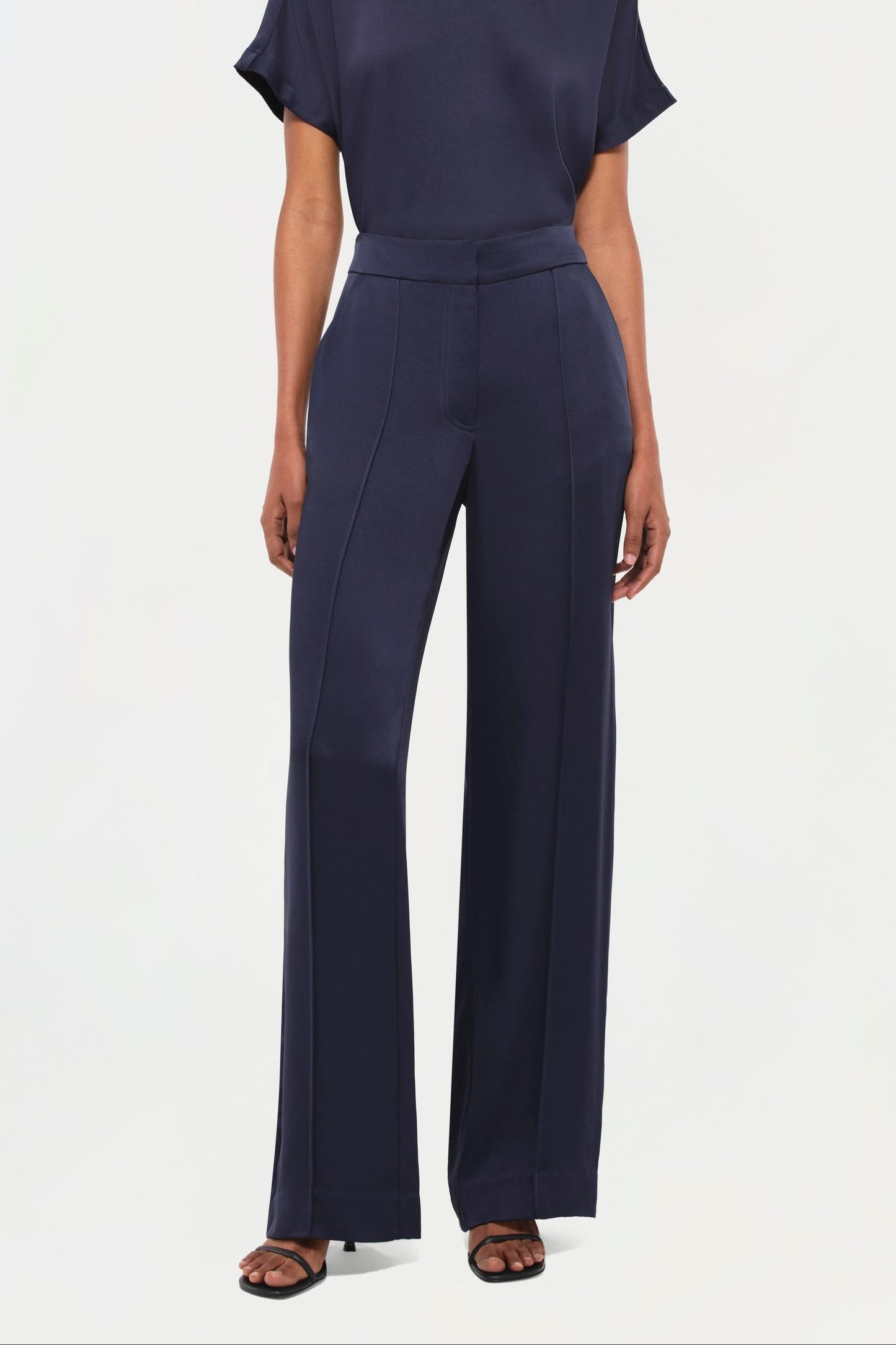 Simkhai Kyra Wide Leg Pant in Midnight