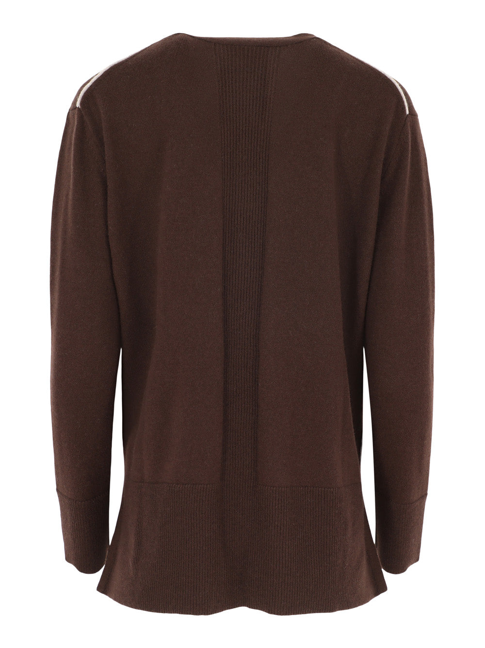 Kinross Cashmere Hi-Low Piped Easy Vee Sweater (More Colors)