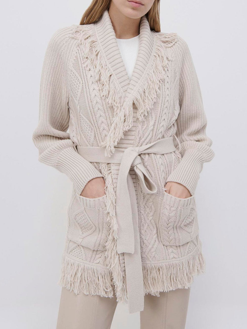 Simkhai Anina Fringe Cardigan