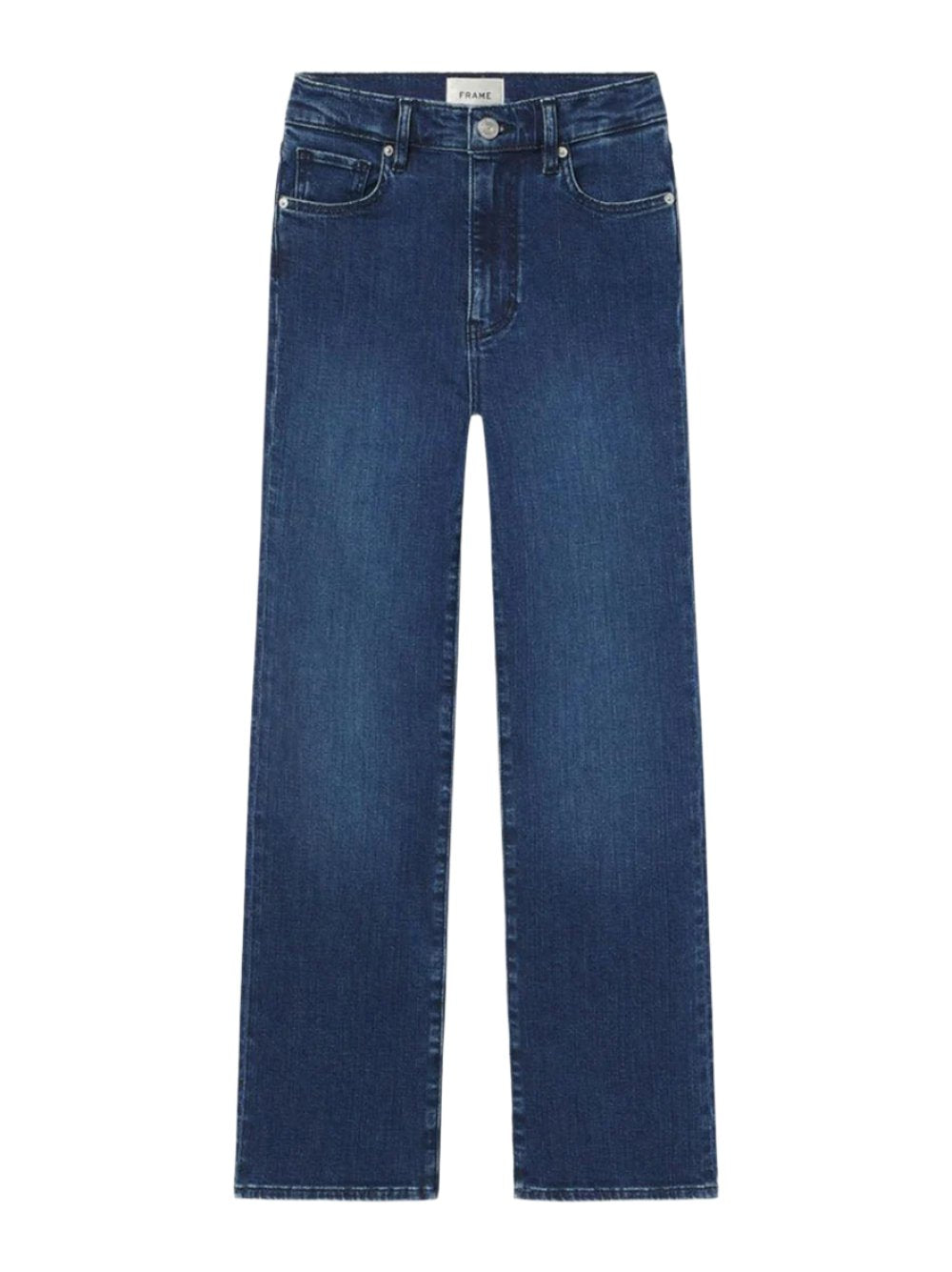 Frame Le Sleek Straight Denim Jeans in Thunderstorm