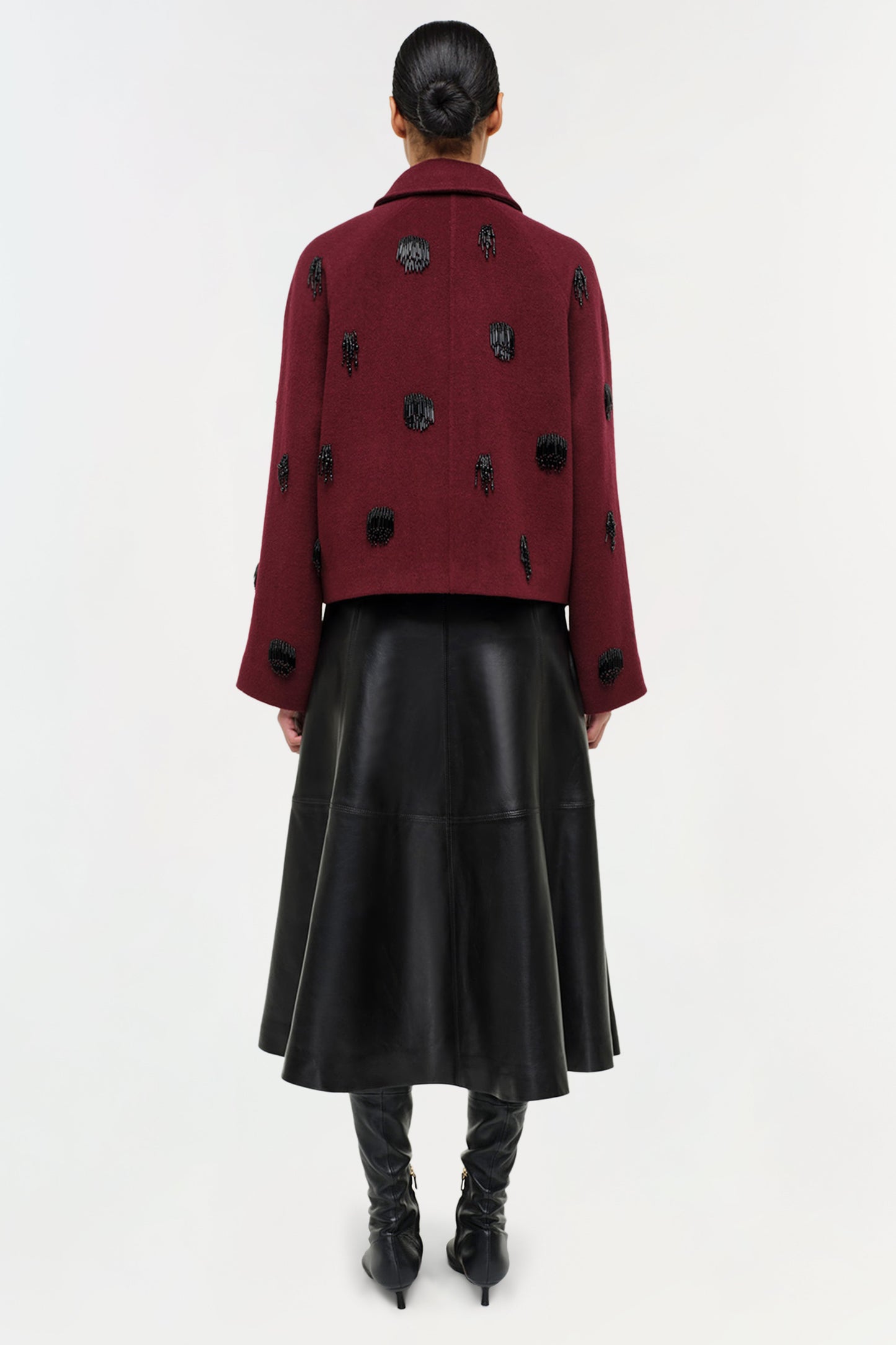 Simkhai Ryma Midi Skirt in Black