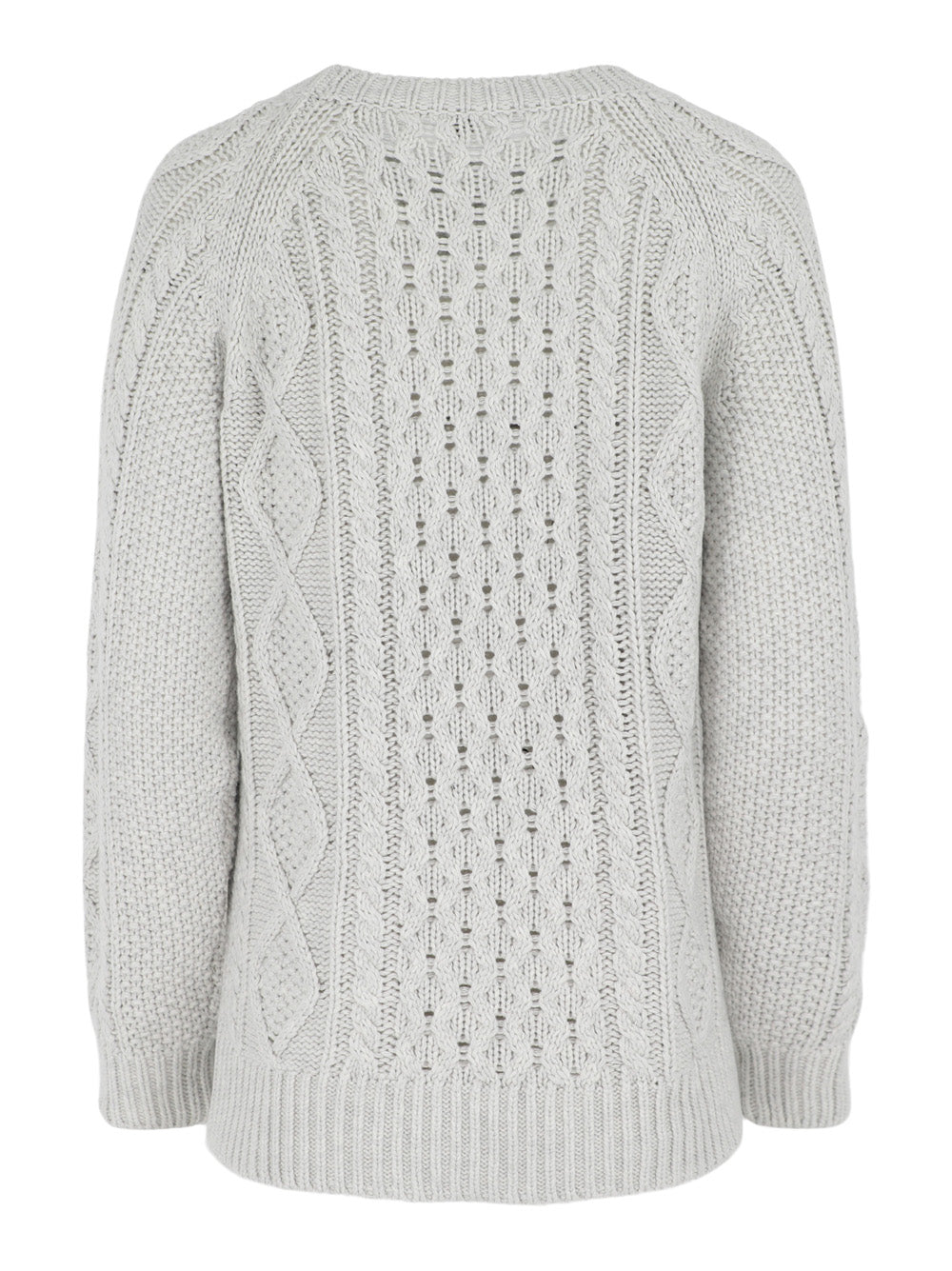 Margaret O'Leary Deidre Cable Pullover in Cloud