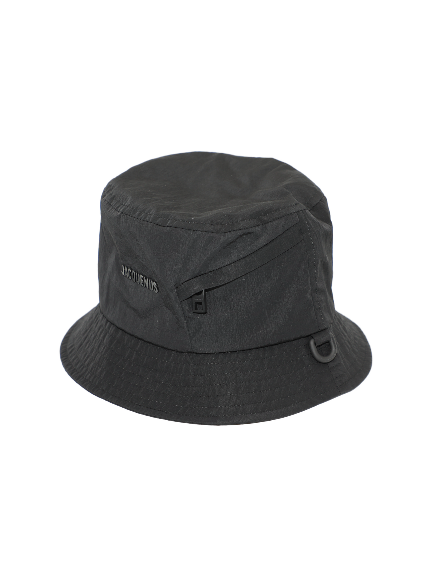 Jacquemus Le Bob Nylon Bucket Hat in Black