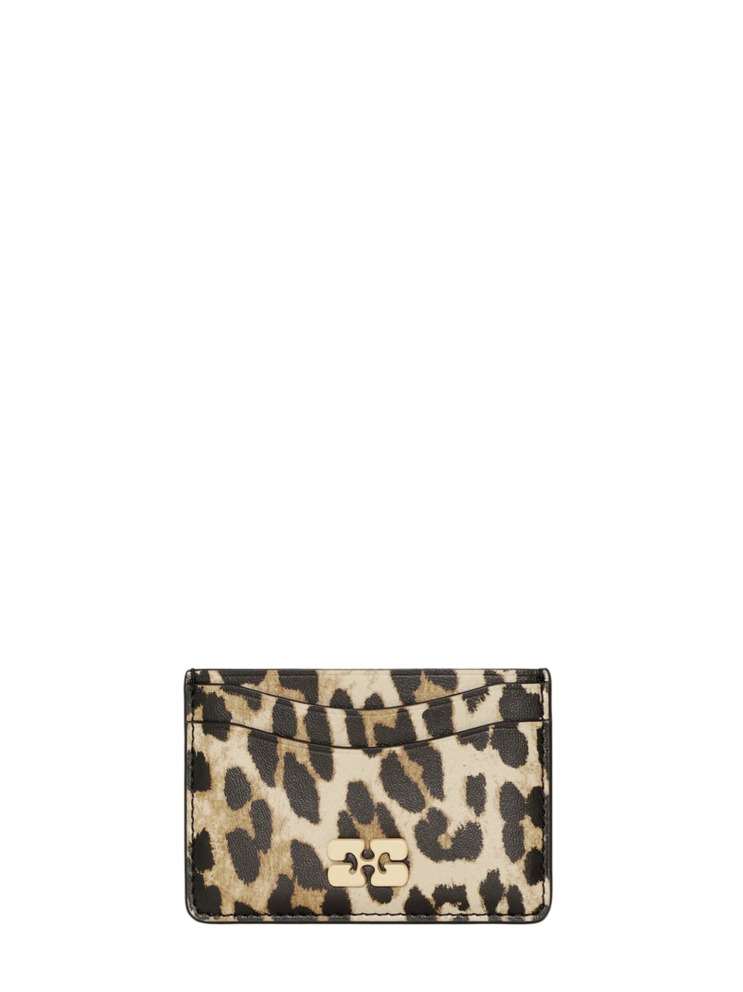 Ganni Card Holder in Printed Leopard