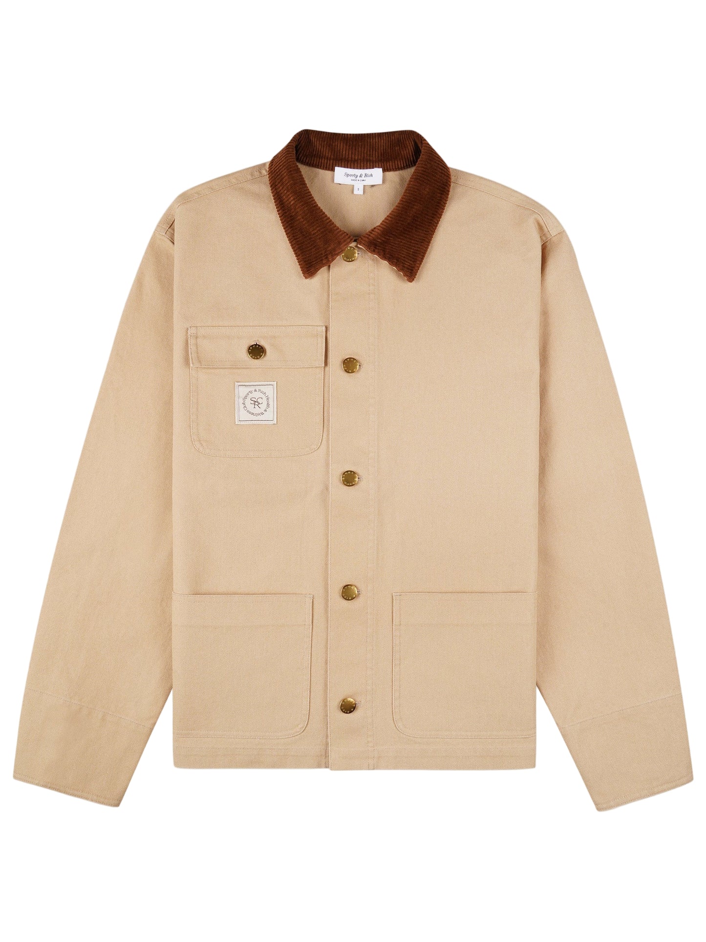 Sporty & Rich SRHWC Painters Jacket in Tan