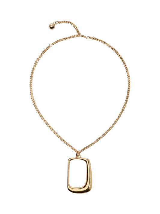 Jacquemus Le Collier Ovalo Necklace in Light Gold