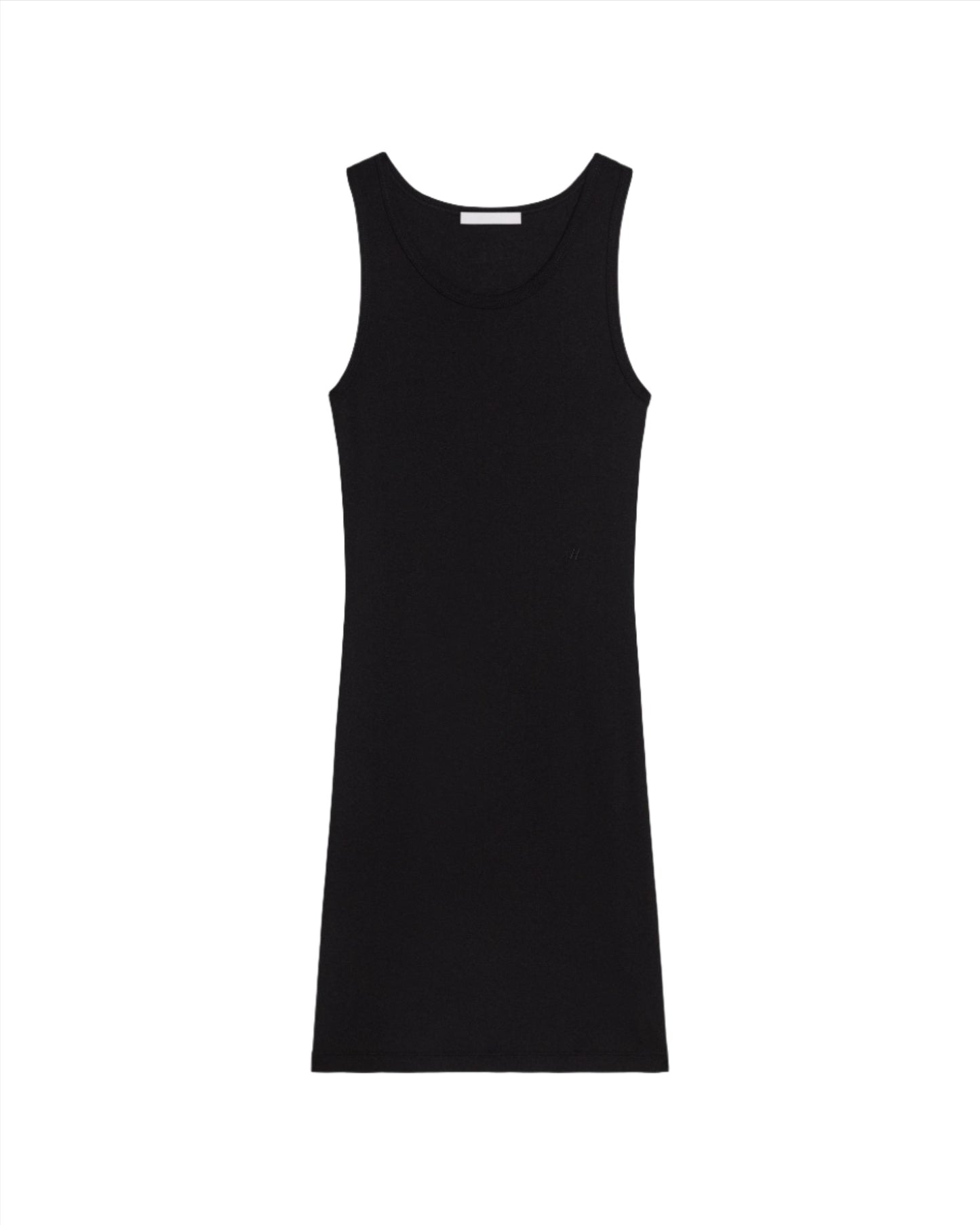 Helmut Lang Tank Dress Soft Rib in Black
