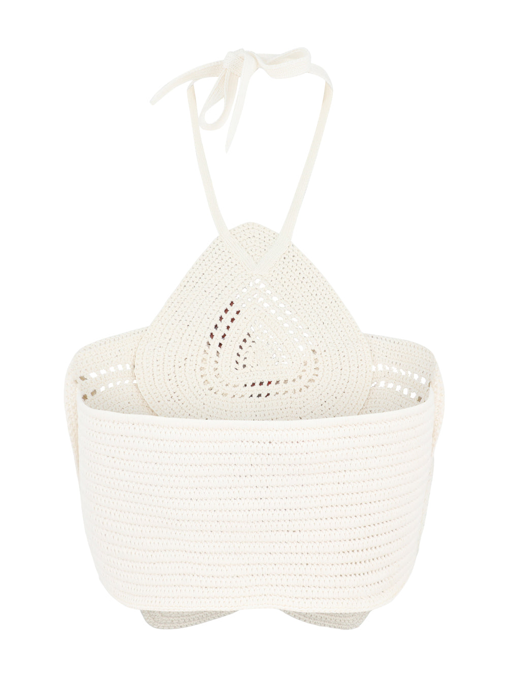 Cult Gaia Emelia Knit Top in Off White