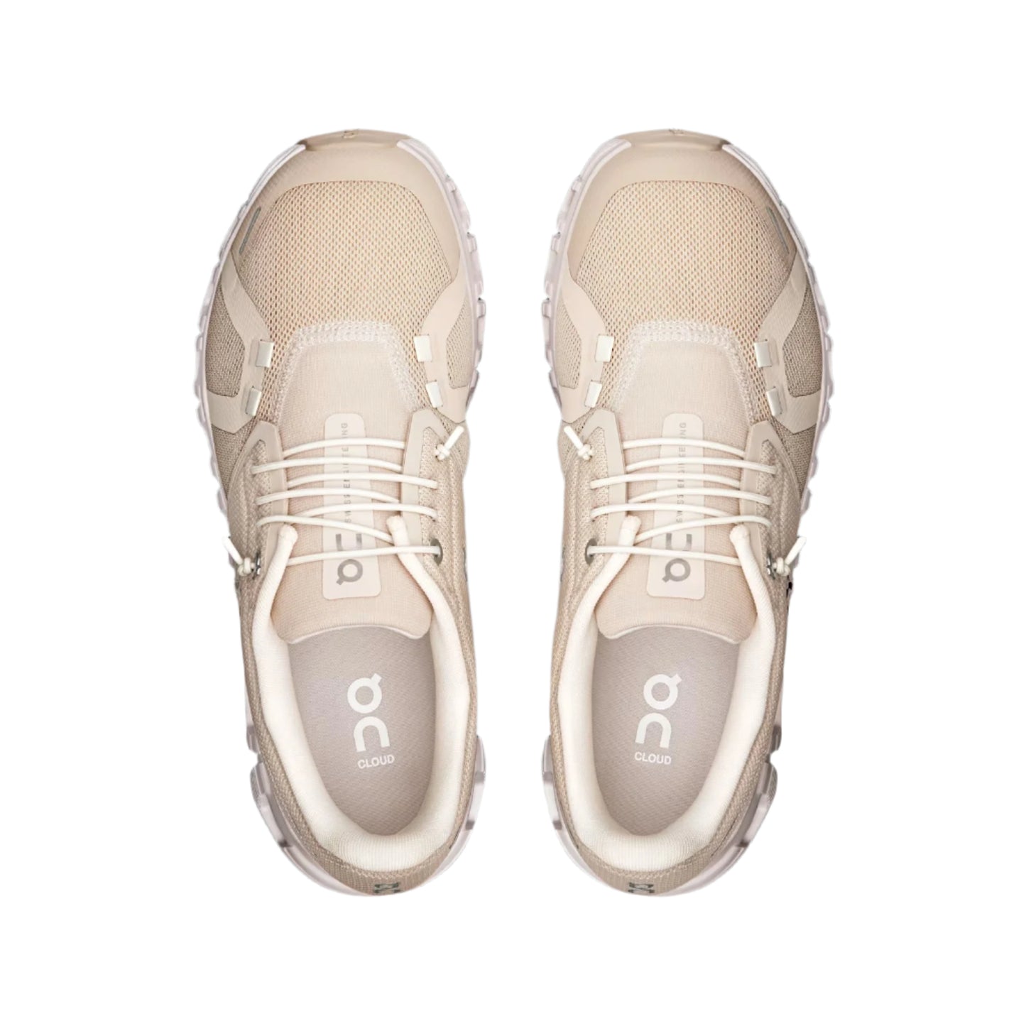 On Running Women's Cloud 6 Sneaker in Pearl/White