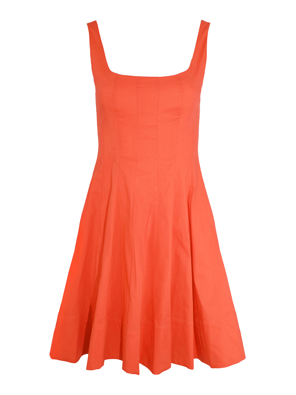 Staud Wells Mini Dress in Cayenne – Leigh's of Breton Village Staud Wells Mini Dress in Cayenne – Leigh's of Breton Village