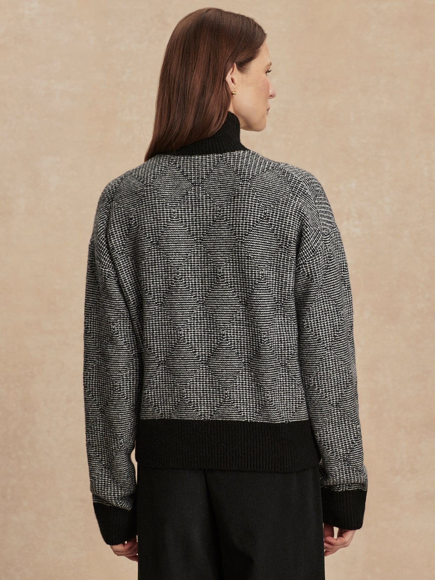 Varley Aldridge Half Zip Knit in Black